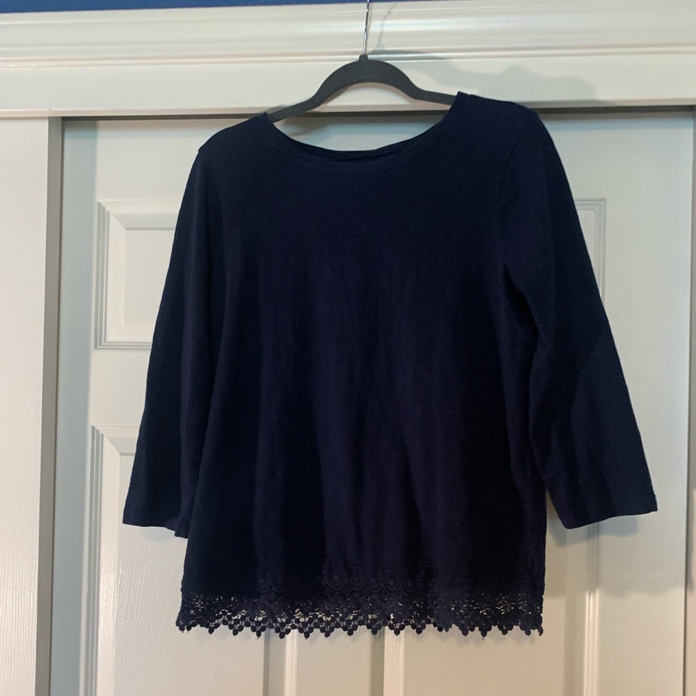 Dark blue 3/4 sleeve tshirt